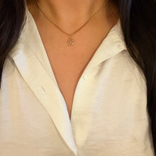 Load image into Gallery viewer, Authentic repurposed Louis Vuitton logo necklace
