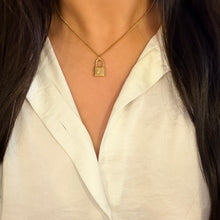 Load image into Gallery viewer, Authentic repurposed Louis Vuitton lock necklace

