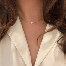 Load image into Gallery viewer, Authentic repurposed Gucci logo necklace - baby blue
