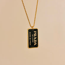Load image into Gallery viewer, Authentic repurposed Prada necklace
