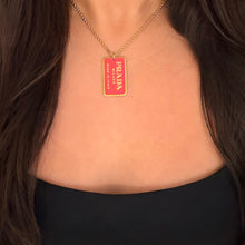 Load image into Gallery viewer, Authentic repurposed Prada necklace
