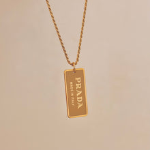 Load image into Gallery viewer, Authentic repurposed Prada necklace - medium size
