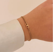 Load image into Gallery viewer, Authentic repurposed Louis Vuitton monogram flower bracelet
