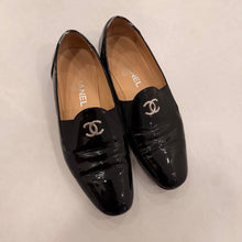 Load image into Gallery viewer, Authentic pre-loved Chanel logo loafers - size 38 - fits like 6.5/ 7
