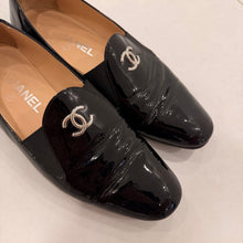 Load image into Gallery viewer, Authentic pre-loved Chanel logo loafers - size 38 - fits like 6.5/ 7
