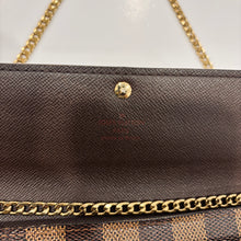 Load image into Gallery viewer, Authentic Louis Vuitton wallet with crossbody chain
