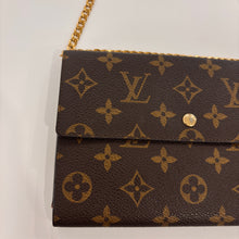 Load image into Gallery viewer, Authentic Louis Vuitton wallet with crossbody chain
