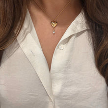 Load image into Gallery viewer, Authentic repurposed Dior heart necklace
