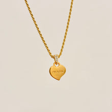 Load image into Gallery viewer, Authentic repurposed Prada heart necklace

