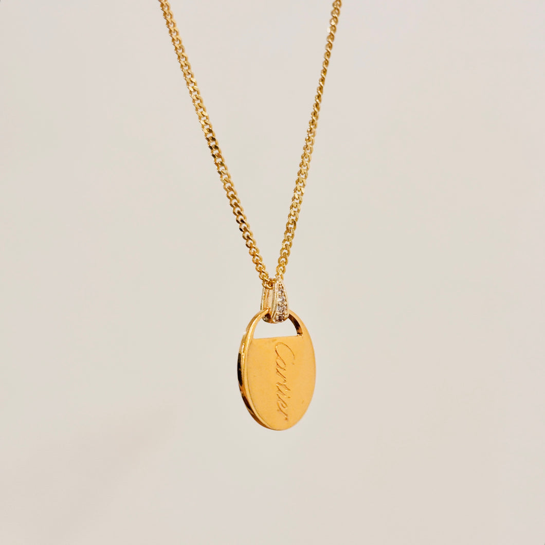 Authentic repurposed Cartier necklace