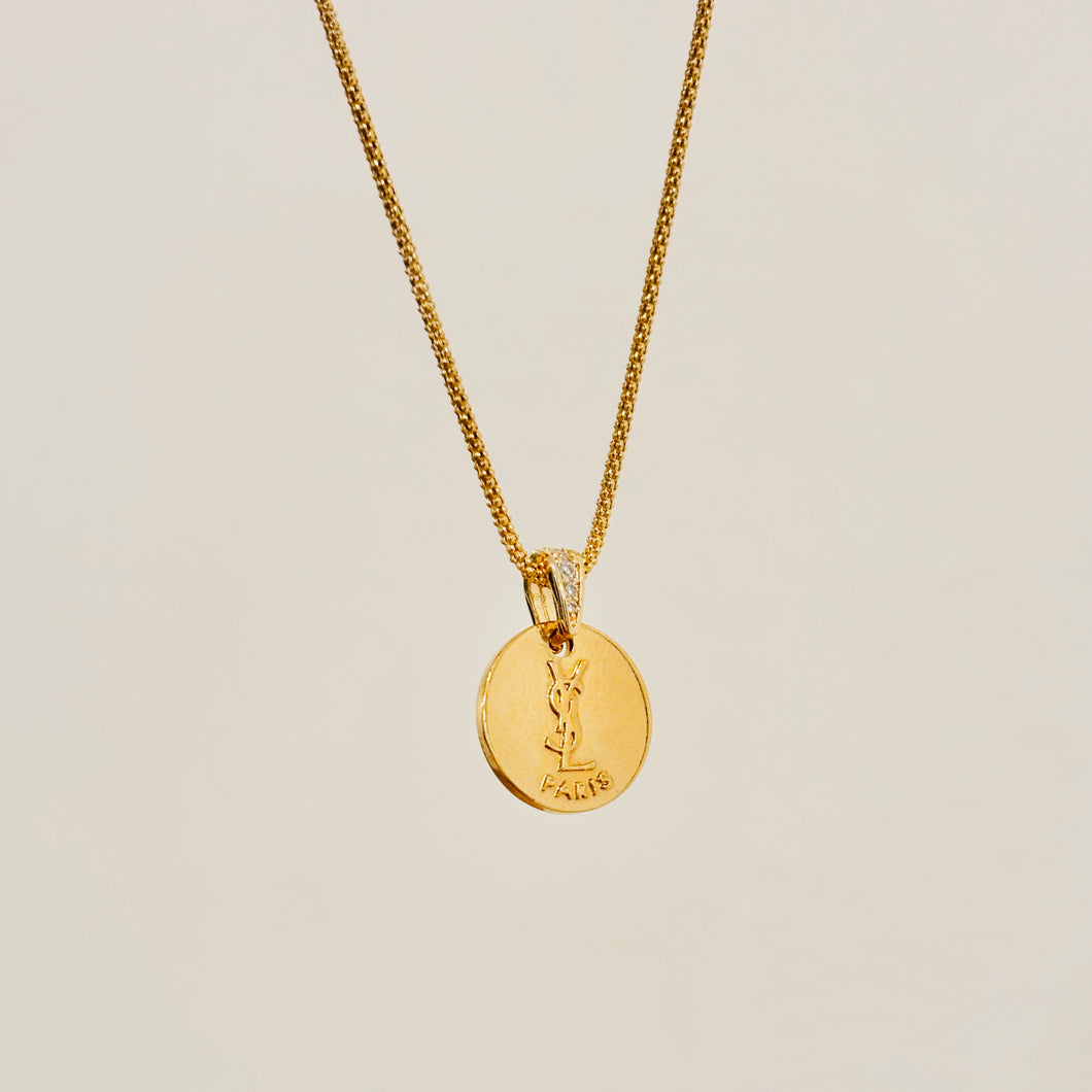 Authentic repurposed YSL necklace