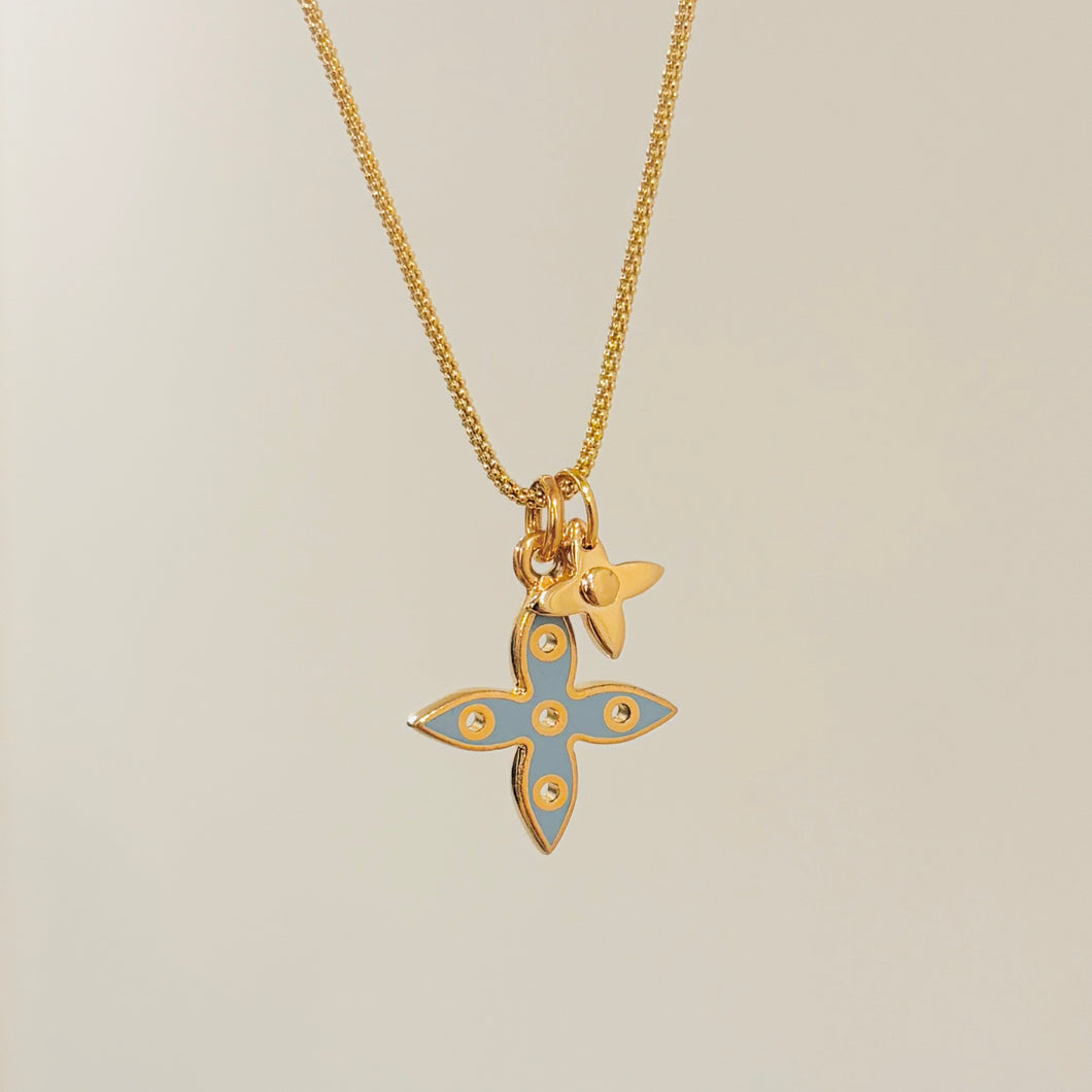 Authentic repurposed Louis Vuitton monogram necklace - reversible
