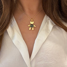 Load image into Gallery viewer, Authentic repurposed Prada bear necklace/ keychain
