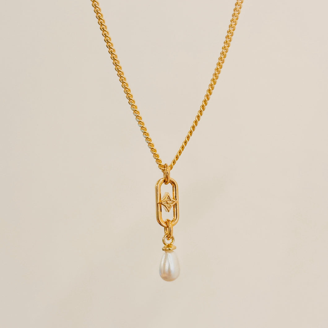 Authentic repurposed Louis Vuitton monogram necklace