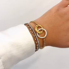 Load image into Gallery viewer, Authentic repurposed Cartier crystal bracelet
