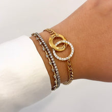 Load image into Gallery viewer, Authentic repurposed Cartier crystal bracelet
