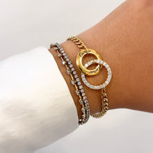 Load image into Gallery viewer, Authentic repurposed Cartier crystal bracelet
