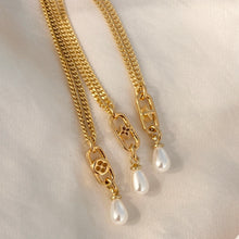 Load image into Gallery viewer, Authentic repurposed 17.5” Louis Vuitton monogram necklace - select which style
