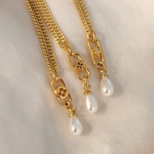 Load image into Gallery viewer, Authentic repurposed 17.5” Louis Vuitton monogram necklace - select which style

