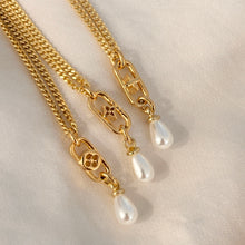 Load image into Gallery viewer, Authentic repurposed 17.5” Louis Vuitton monogram necklace - select which style

