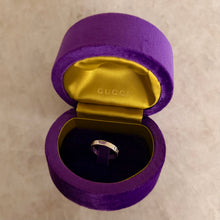 Load image into Gallery viewer, Authentic Gucci logo ring - original - includes original box
