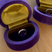 Load image into Gallery viewer, Authentic Gucci logo ring - original - includes original box
