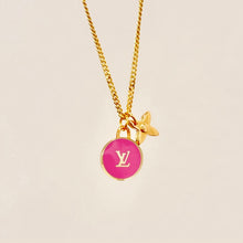 Load image into Gallery viewer, Authentic repurposed Louis Vuitton monogram charm necklace
