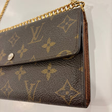 Load image into Gallery viewer, Authentic Louis Vuitton wallet with crossbody chain
