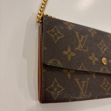 Load image into Gallery viewer, Authentic Louis Vuitton wallet with crossbody chain
