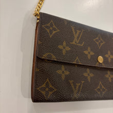 Load image into Gallery viewer, Authentic Louis Vuitton wallet with crossbody chain
