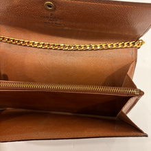Load image into Gallery viewer, Authentic Louis Vuitton wallet with crossbody chain
