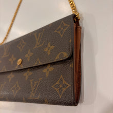 Load image into Gallery viewer, Authentic Louis Vuitton wallet with crossbody chain

