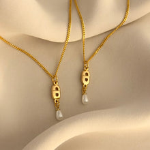 Load image into Gallery viewer, Authentic repurposed Dior logo CD necklace
