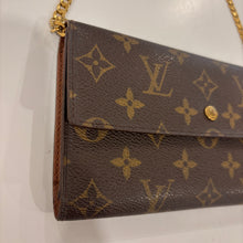Load image into Gallery viewer, Authentic Louis Vuitton wallet with crossbody chain
