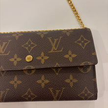 Load image into Gallery viewer, Authentic Louis Vuitton wallet with crossbody chain
