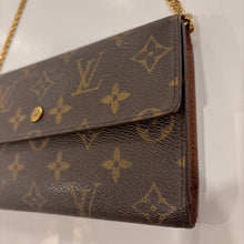 Load image into Gallery viewer, Authentic Louis Vuitton wallet with crossbody chain

