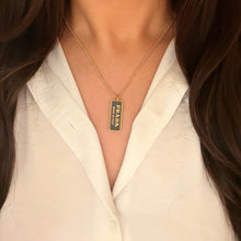 Load image into Gallery viewer, Authentic repurposed Prada necklace - dark grey small size

