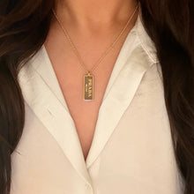 Load image into Gallery viewer, Authentic repurposed Prada necklace - light brown small size
