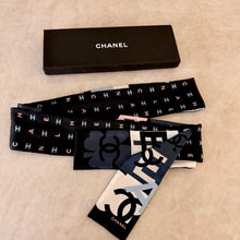 Load image into Gallery viewer, Authentic Chanel silk twilly - excellent condition
