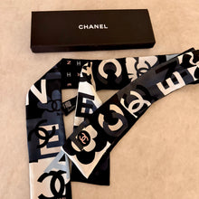 Load image into Gallery viewer, Authentic Chanel silk twilly - excellent condition
