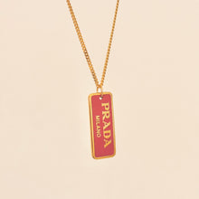 Load image into Gallery viewer, Authentic repurposed Prada necklace - small size light pink
