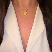 Load image into Gallery viewer, Authentic repurposed Louis Vuitton logo necklace

