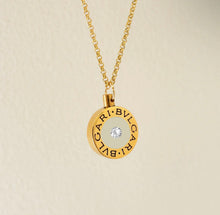 Load image into Gallery viewer, Authentic repurposed Bvlgari crystal necklace
