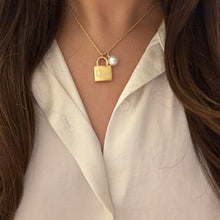 Load image into Gallery viewer, Authentic repurposed Dior lock necklace
