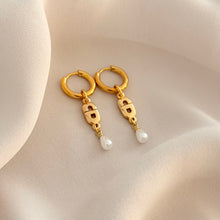 Load image into Gallery viewer, Authentic repurposed Dior logo earrings
