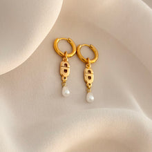 Load image into Gallery viewer, Authentic repurposed Dior logo earrings
