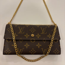 Load image into Gallery viewer, Authentic Louis Vuitton crossbody wallet - with shoulder chain
