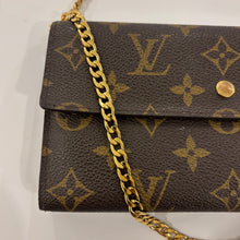 Load image into Gallery viewer, Authentic Louis Vuitton crossbody wallet - with shoulder chain
