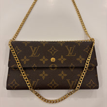Load image into Gallery viewer, Authentic Louis Vuitton crossbody wallet - with shoulder chain

