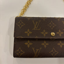 Load image into Gallery viewer, Authentic Louis Vuitton crossbody wallet - with shoulder chain
